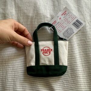 Trader Joe's Canvas Micro Tote With Grocery Bag